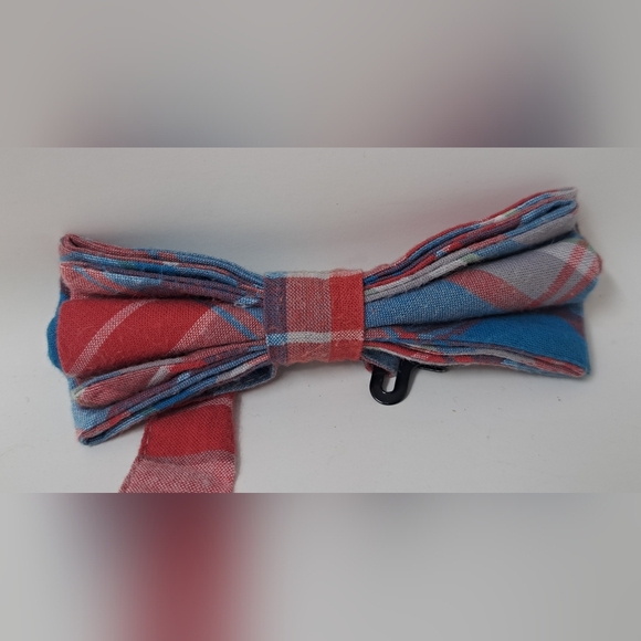J. Crew Crewcuts Kids Boys Tie Bow Tie Accessories Check Plaid Adjustable - Picture 2 of 5